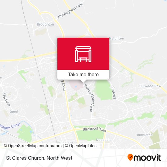 St Clares Church map