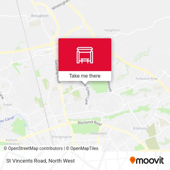 St Vincents Road map