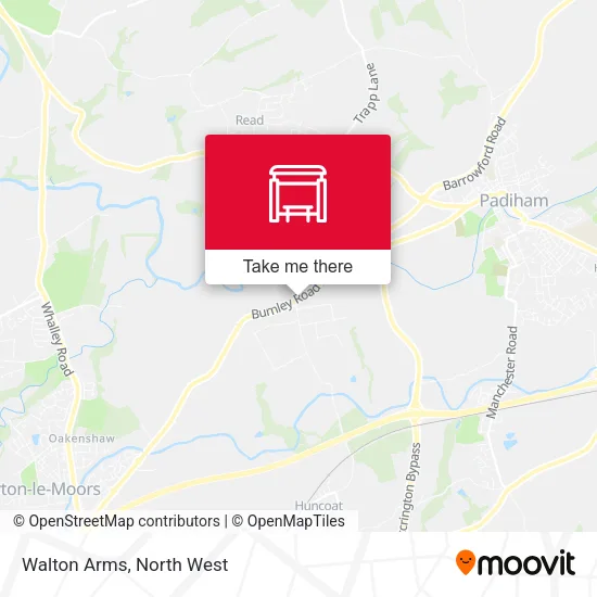 Walton Arms map