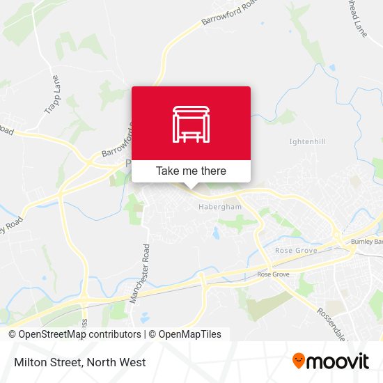Milton Street map