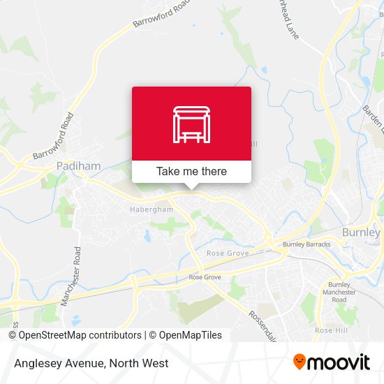 Anglesey Avenue map