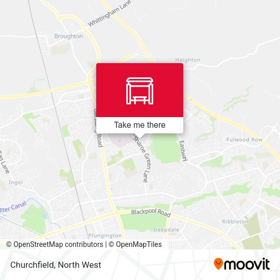 Churchfield map