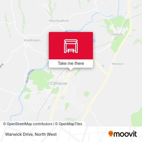 Warwick Drive map