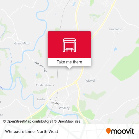 Whiteacre Lane map