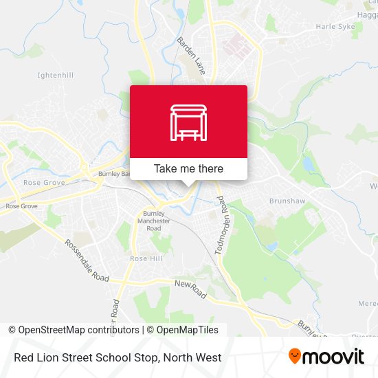 Red Lion Street School Stop map