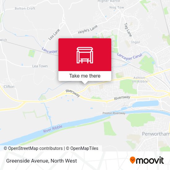 Greenside Avenue map