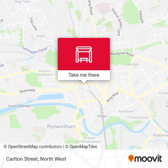 Carlton Street map