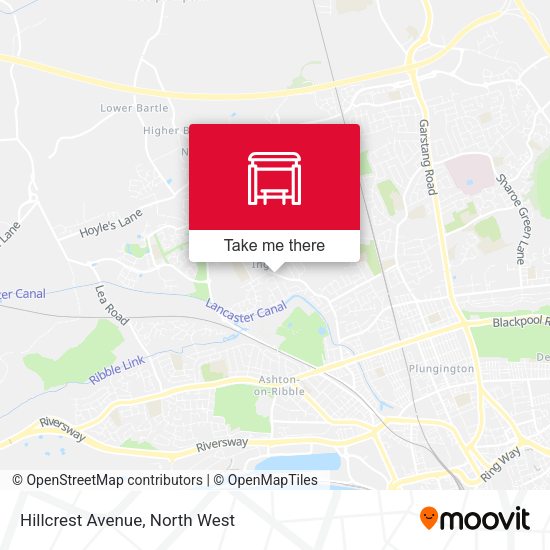 Hillcrest Avenue map