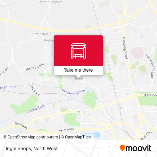 Ingol Shops map