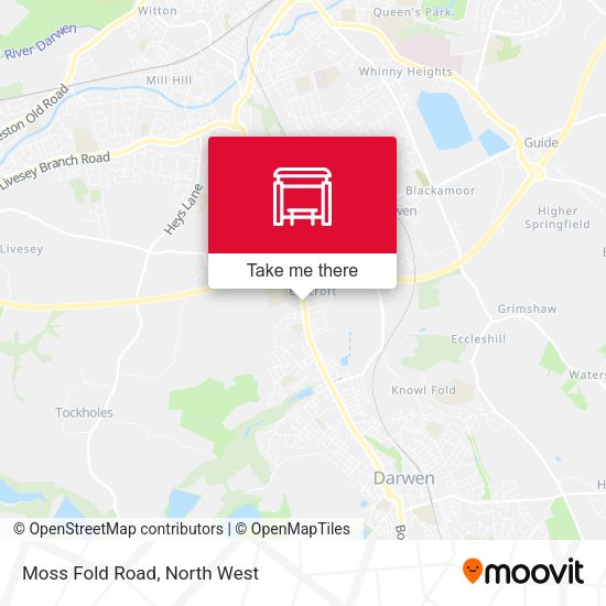 Moss Fold Road map