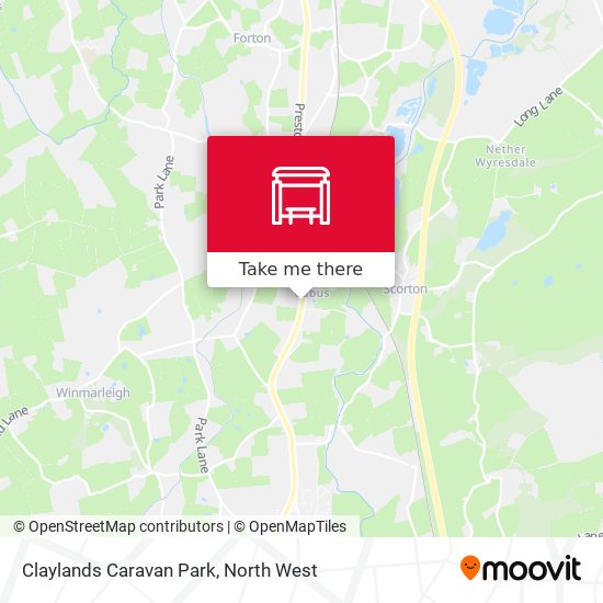 Claylands Caravan Park map