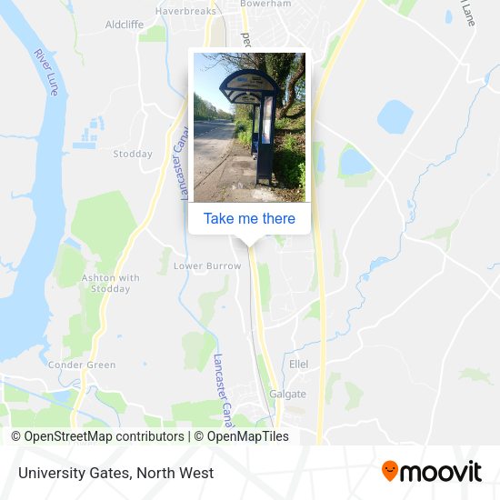 University Gates map