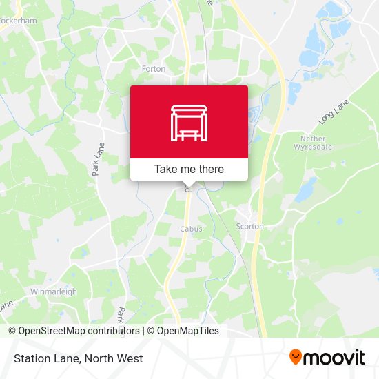 Station Lane map