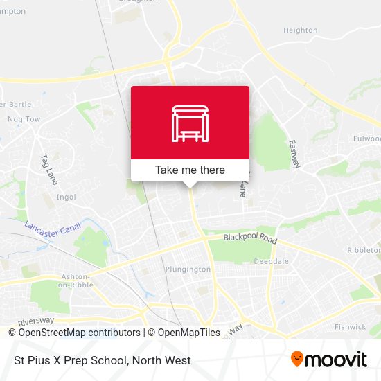 St Pius X Prep School map