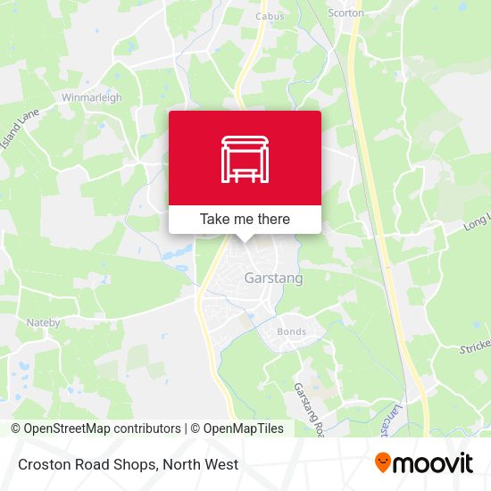 Croston Road Shops map