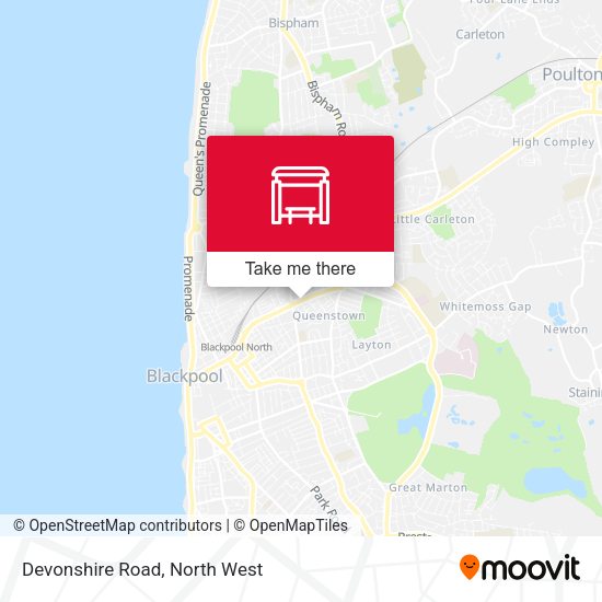 Devonshire Road map