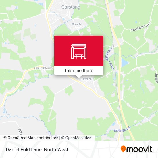 Daniel Fold Lane map