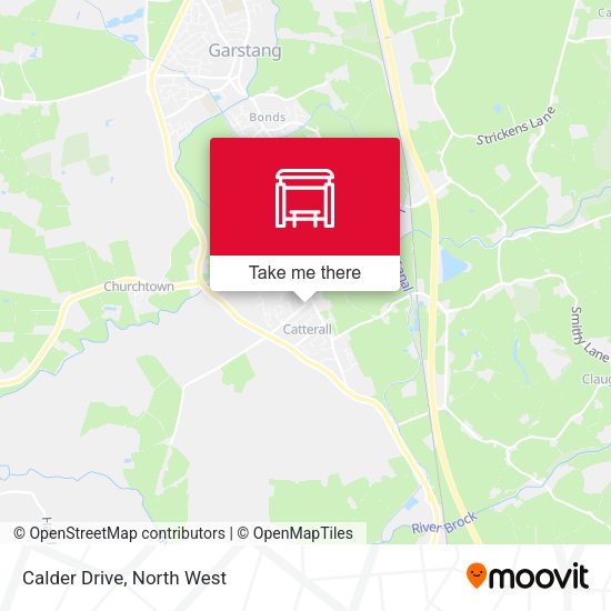 Calder Drive map