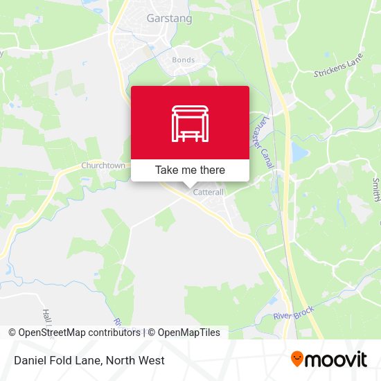 Daniel Fold Lane map