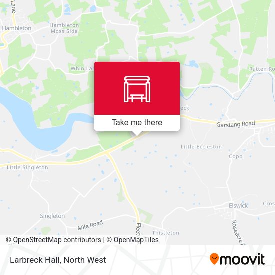 Larbreck Hall map