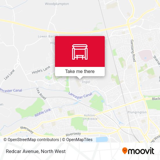 Redcar Avenue map