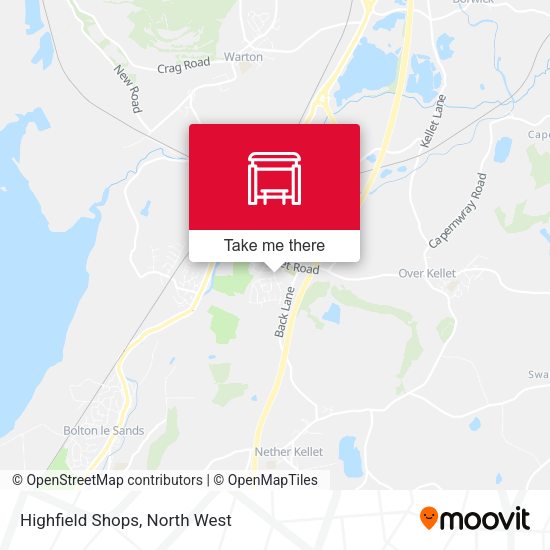Highfield Shops map