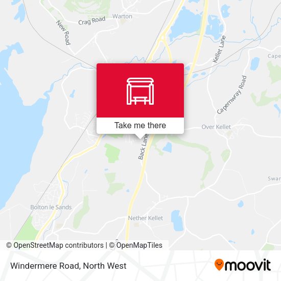Windermere Road map
