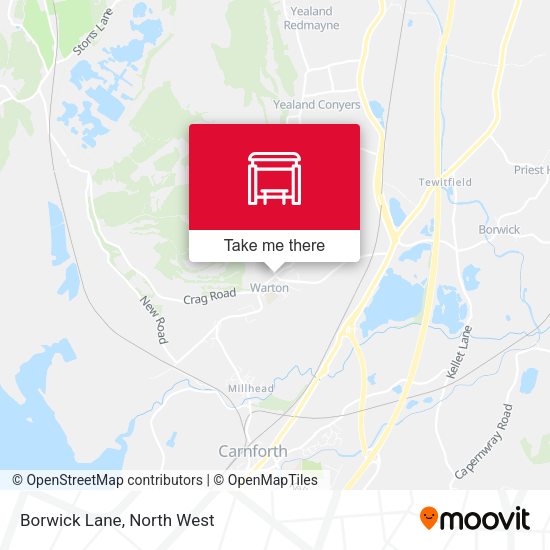 Borwick Lane map