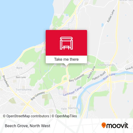 Beech Grove map