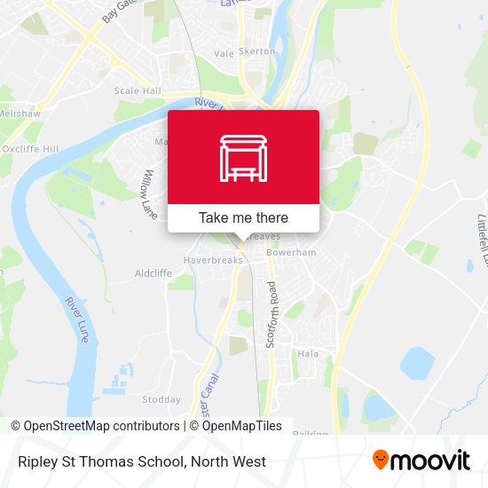 Ripley St Thomas School map