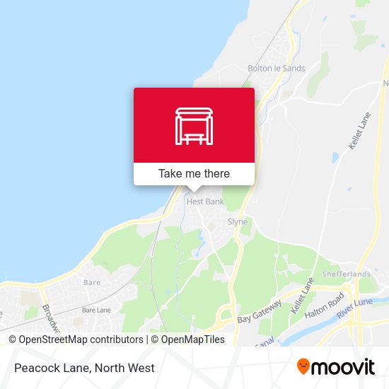 Peacock Lane map