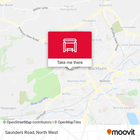 Saunders Road map