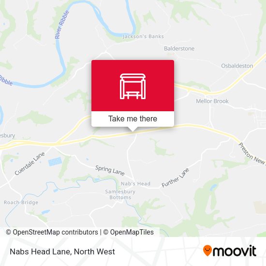 Nabs Head Lane map