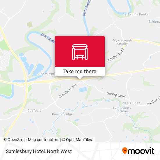 Samlesbury Hotel map