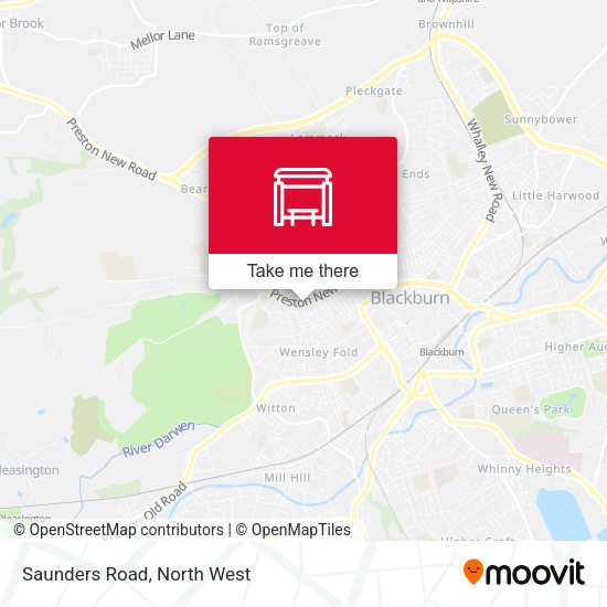 Saunders Road map