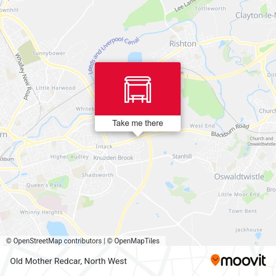 Old Mother Redcar map