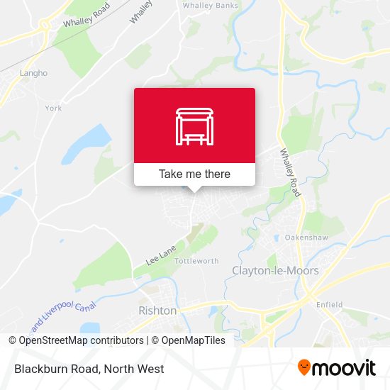 Blackburn Road map