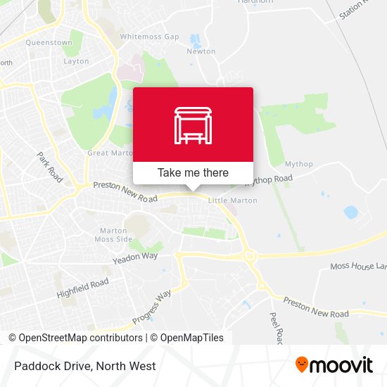 Paddock Drive map