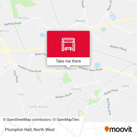 Plumpton Hall map