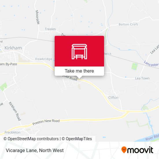 Vicarage Lane map