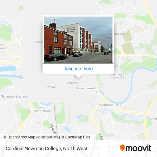 Cardinal Newman College map