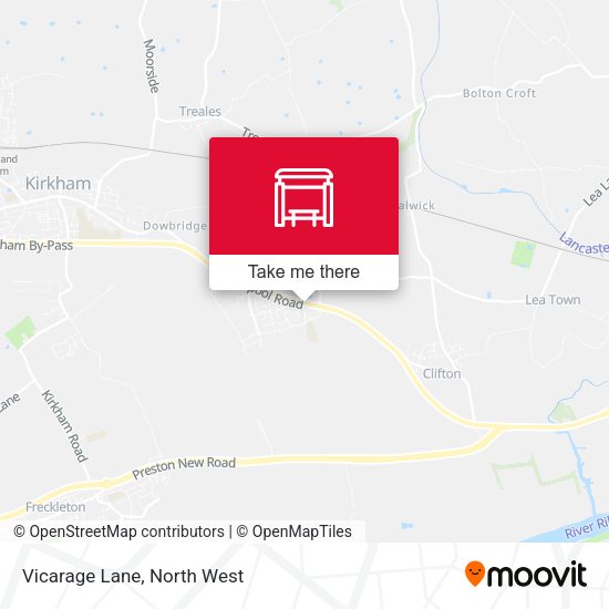 Vicarage Lane map