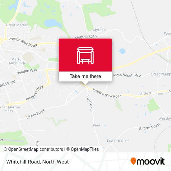 Whitehill Road map
