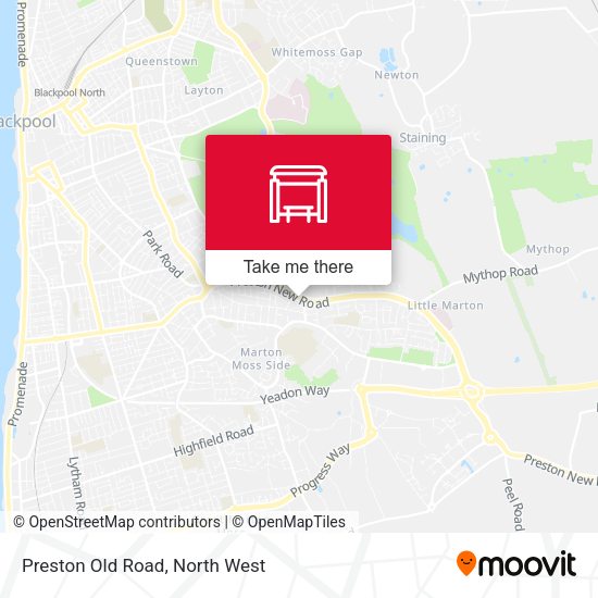 Preston Old Road map
