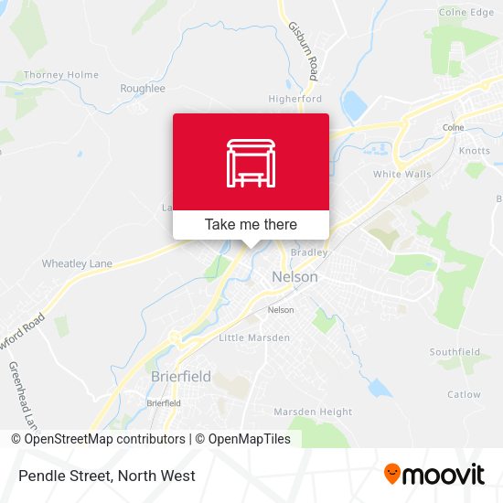 Pendle Street map