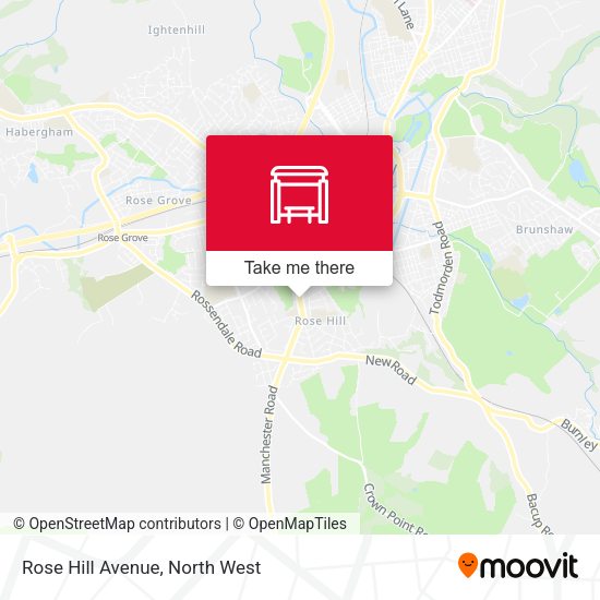 Rose Hill Avenue map
