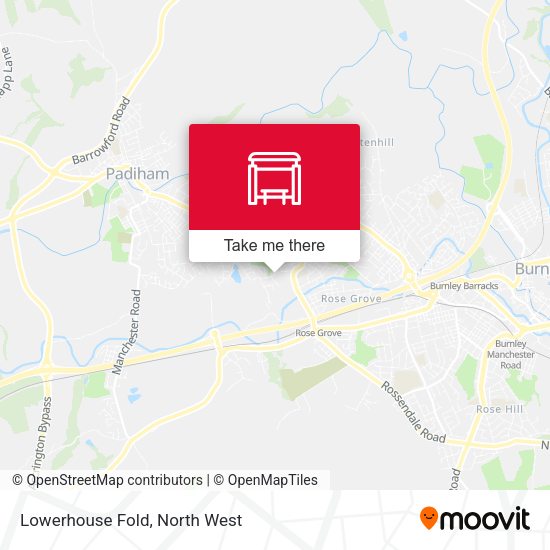 Lowerhouse Fold map