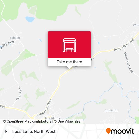 Fir Trees Lane map