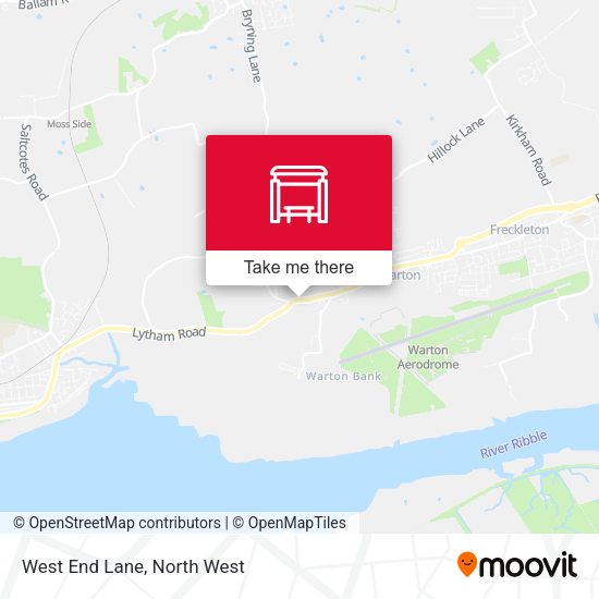 West End Lane map