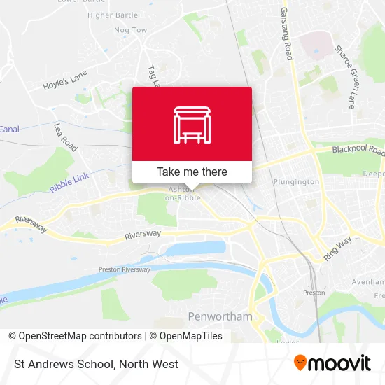 St Andrews School map